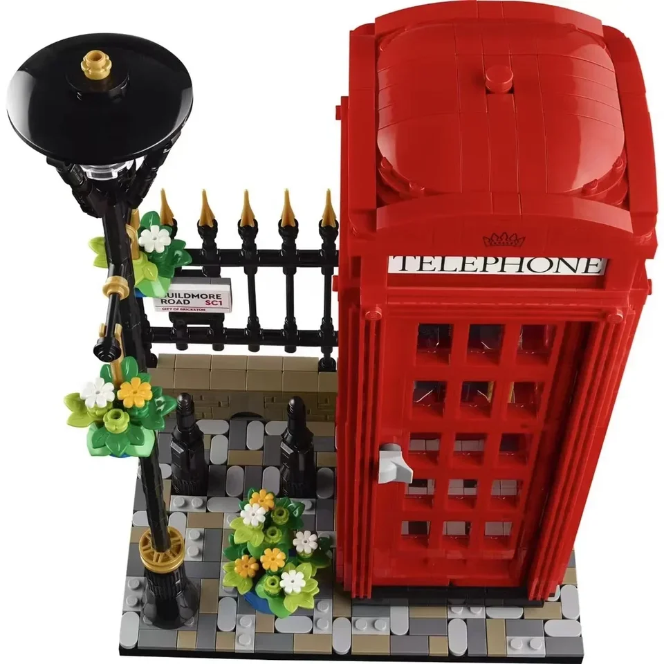 Nápady Červené londýnske telefónne boxy 21347 stavebné bloky súpravy klasických britských symbolov hračky pre dospelých detí