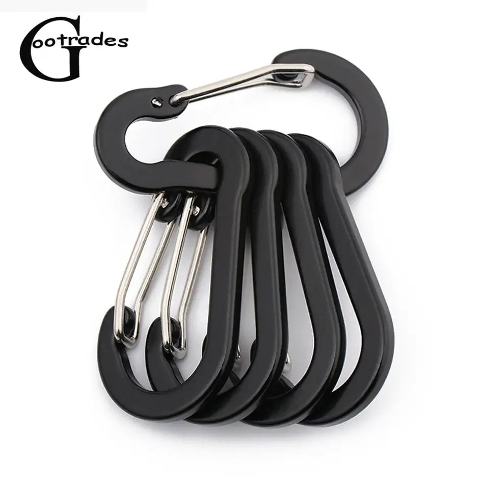 Náradie 5ks náradie Carabiner vonkajší batoh kempingu lezenie Boom Rybársky háčik Keychain Lock Snap Snap Snap Clip Fishing Tools