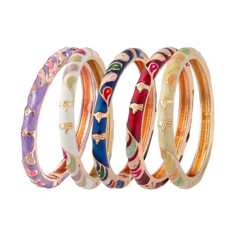 Náramok Cloisonne pre dievčatá Bangles na ruku na ruku
