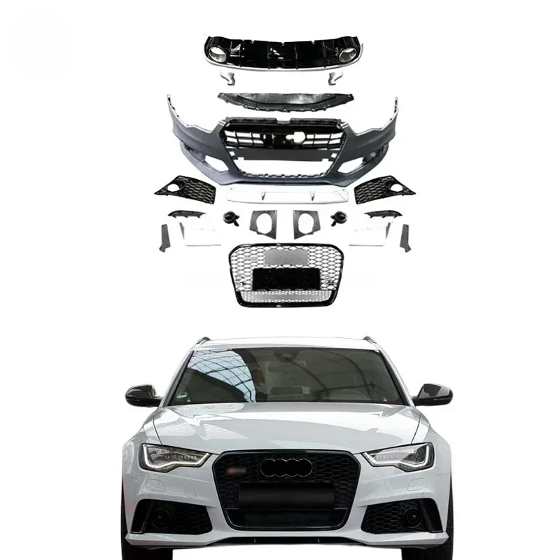 Nárazníky automobilov Salecar pre rok 2011+ Audi A6 C7 Upgrade RS6 Body Kit