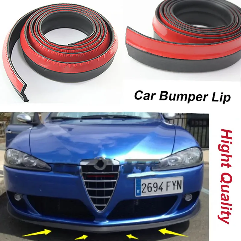 Nárazníčka na automobil pre Alfa Romeo Mito 147 156 159 166 Giulietta Spider GT Alfetta Berlina Spoiler Bumper Rumper Deflector Gum Gum Strip