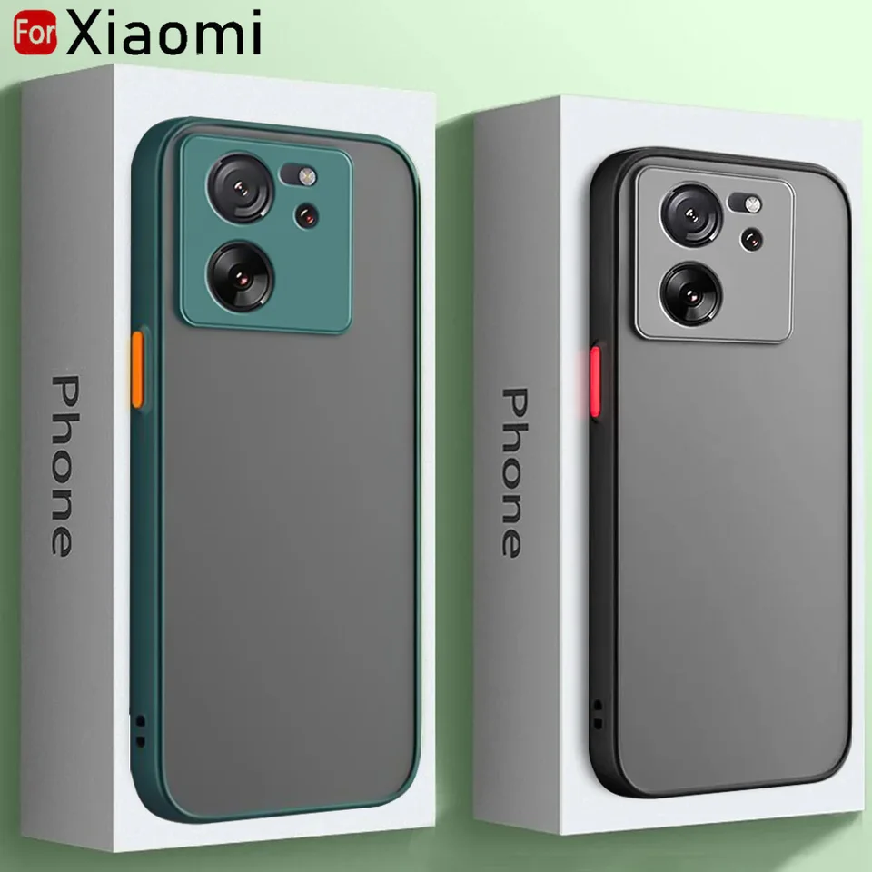 Nárazový pancierový puzdro pre Xiaomi 13T Pro 12 11 LITE 5G NE Protector Protector Silikone Cover pre Xiaomi 11T 12T 13T Pro Matte Case