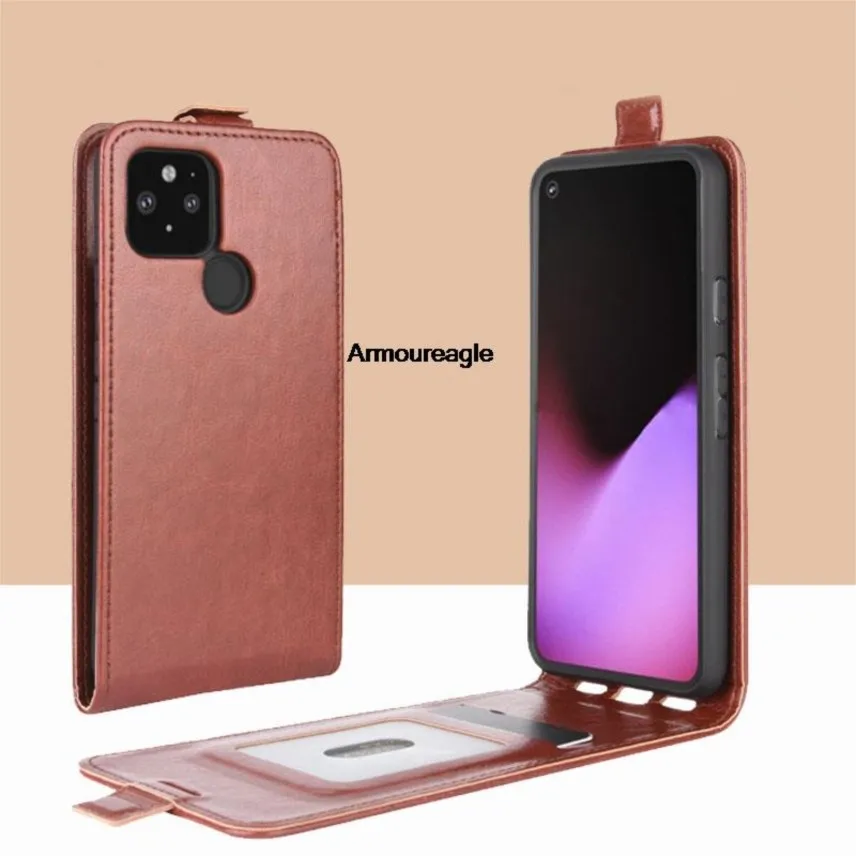 nárazový prípad pre Google Pixel 4a 5G 3a 4 XL kryt kožené zvislé obaly na chráni