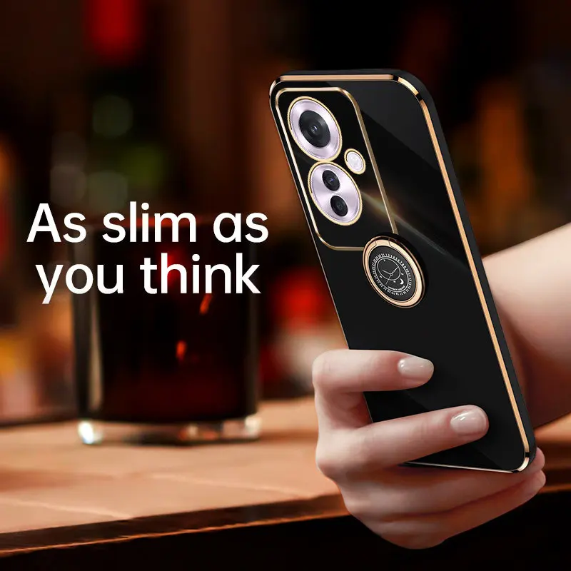 Nárazový prípad pre OPPO Reno11 F CPH2603 PLATING Silikónový zadný kryt mäkký telefón TPU nárazník pre OPPO RENO 11F RENO11F 5G