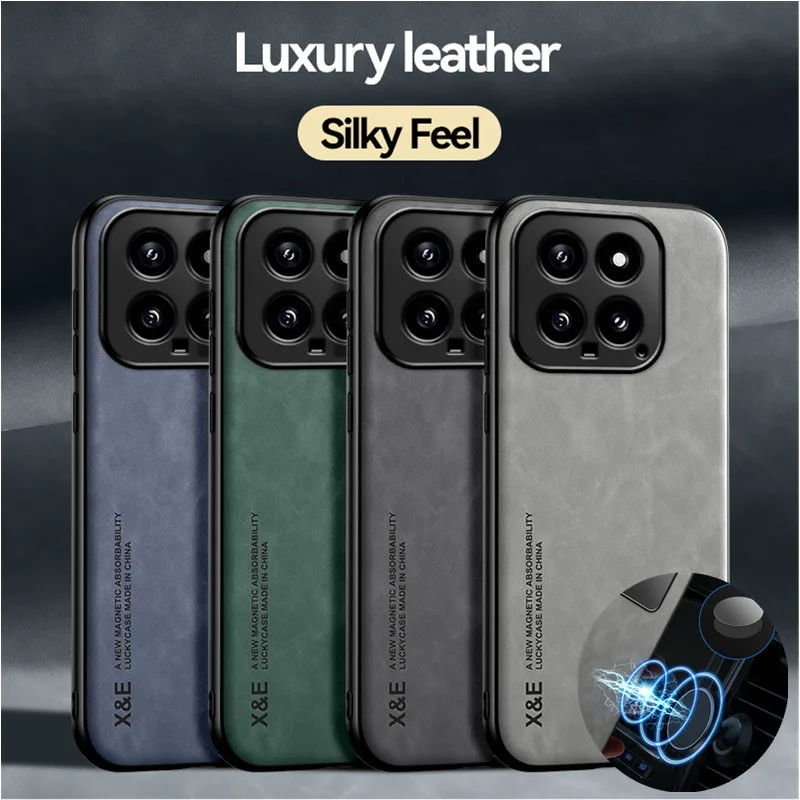 Nárazový prípad pre Xiaomi 15 13 14 14C 12 11 Ultra ochranný kryt pre 14T 13T Pro Redmi Note 14 Magnetic Holder Telefón shell