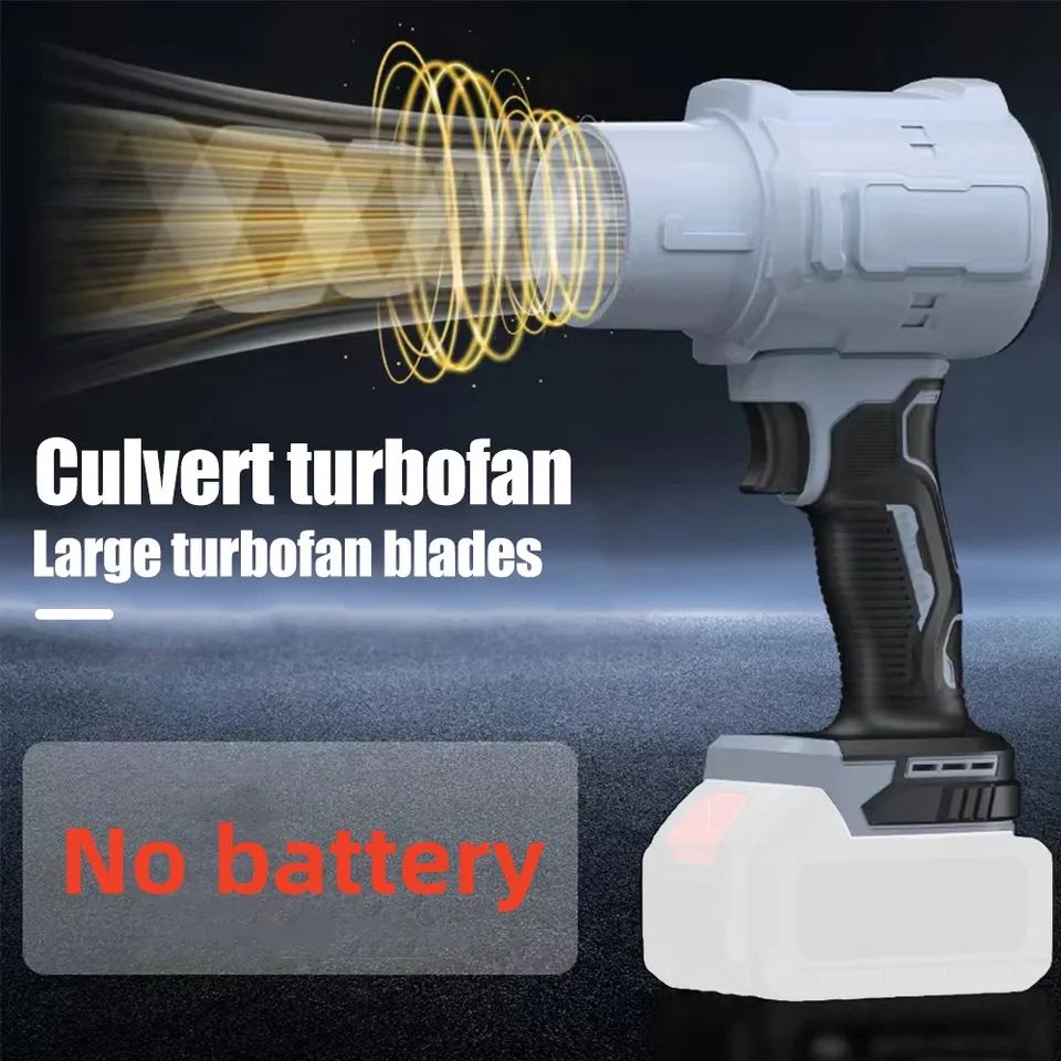 Násilný turbo ventilátor 70 mm čepeľ lítiová batéria Wireless Blower Vysoký tlak vetra silný fúkajúci vzduchový dúchadlo pre 18 V Makita batéria