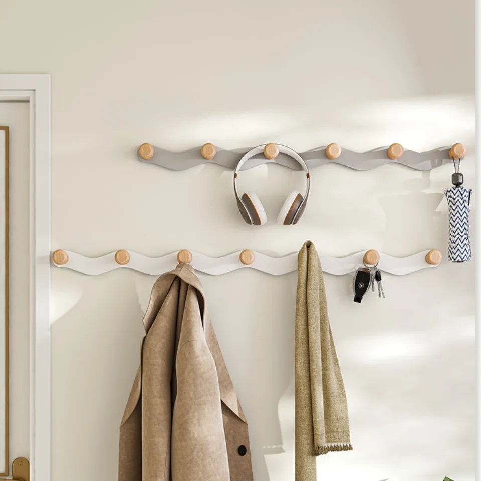 Nástenná kabátová plošina Kreatívne kabáty Háčiky moderné pre stenu bez punčového háčika skladovací stojan Sundries Sunder Hanger Iron Creative Design