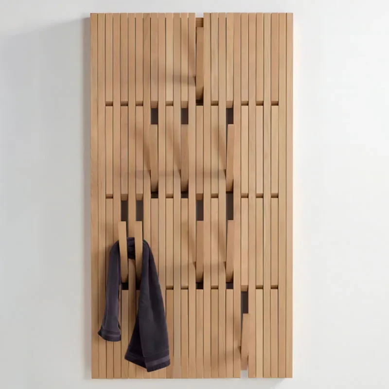 Nástenné stojany na kabáty Vstupné haly Organizátor Hangers Hangers Piano Keys masívne drevo vrecko šatky oblečenie úložné závesy háčiky