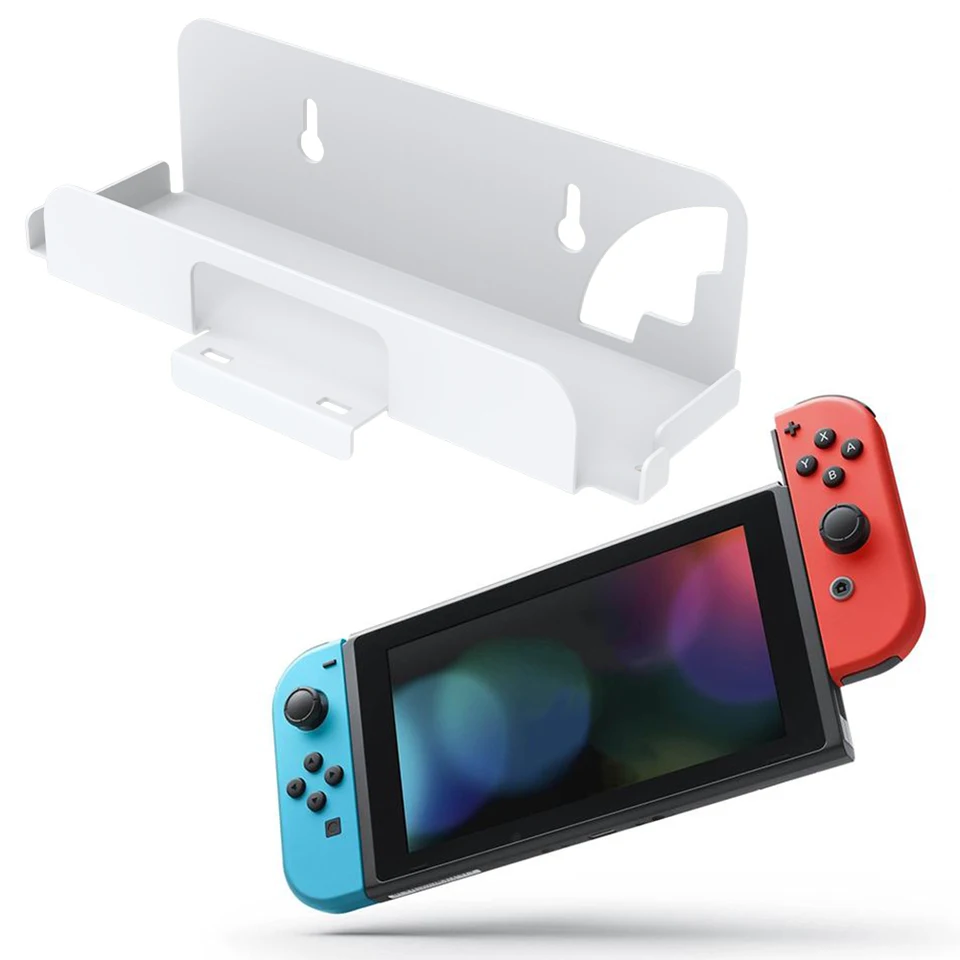 Nástenný hostiteľ Universal Wall Držiak priestor na záchranu konzoly Dock Držiak na rukoväť Storage pre spínač/spínač OLED Game Console