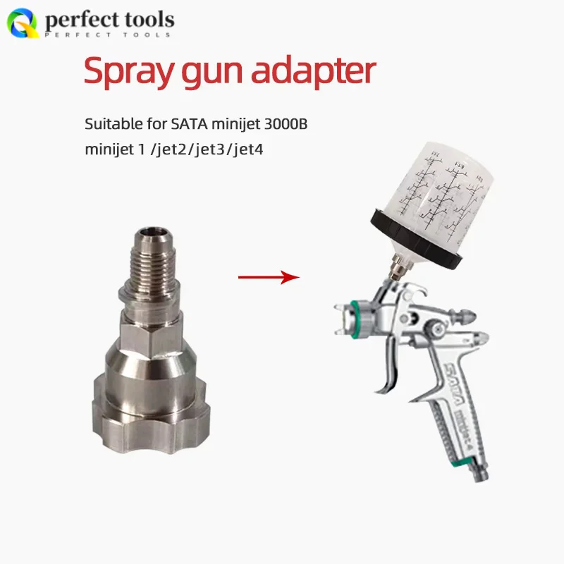 Nástroj na náradie pre laku v aute Vhodný pre SATA Jet1 /Jet2 /JET3 /JET4 Mini adaptér pre umývanie hrnca Free Airbrush Adapter