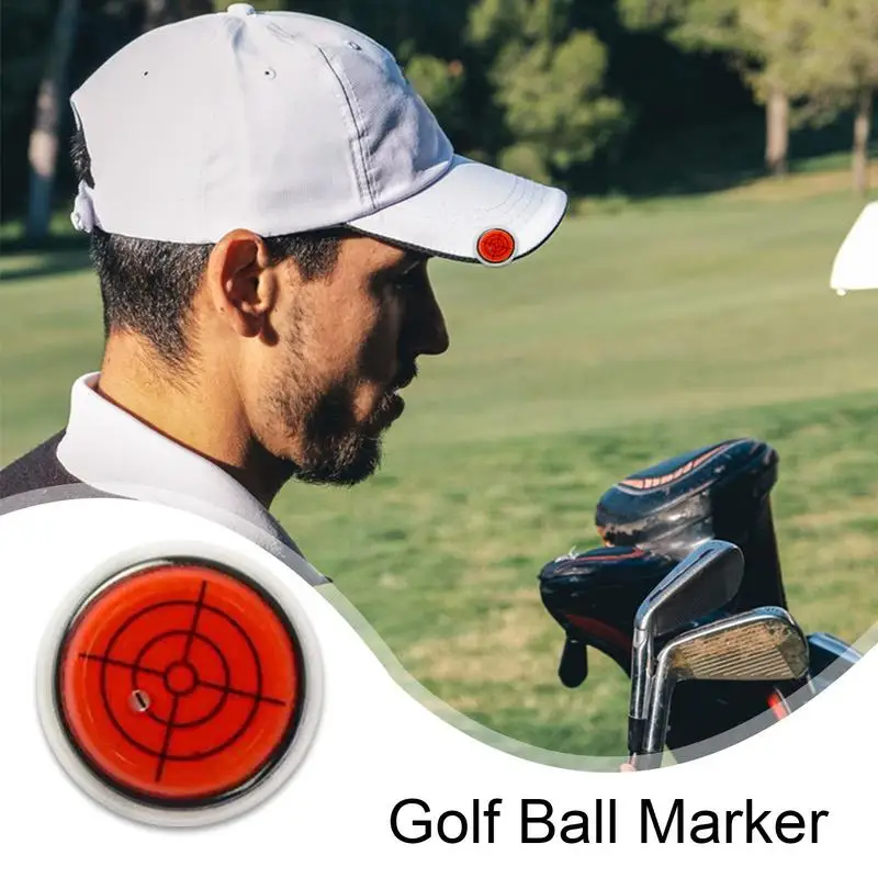 Nástroj na zarovnanie golfových loptičiek High Precision Bubble Golf Ball Marker Clip 5pcs Čítanie pomoci Golf Accessories Golf Ball Marker Tool