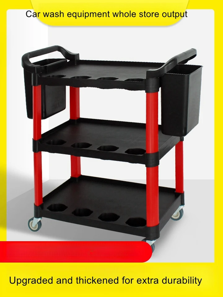 Nástroje na krásu automobilov automobilový obchod mobilný multifunkčný plast Tri autone areaburs Workshop Storage Racks