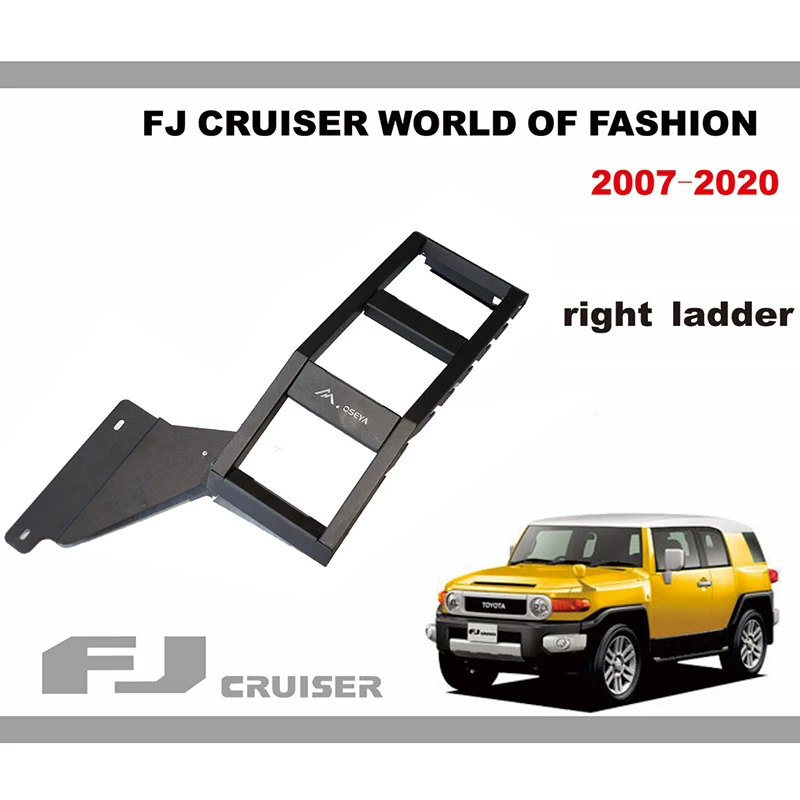 Nástroje na lezenie automobilu pre Toyota FJ Cruiser Tailgate rebrík mangánske oceľové zadné dvere rebrík Exteriér Modifikácia Príslušenstvo
