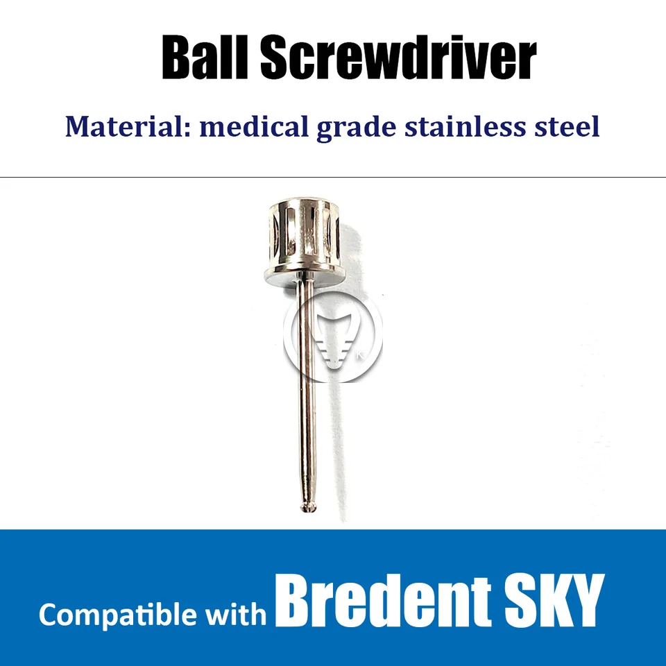 Nástroje zubného implantátu guľôčkové skrutkovač Torx 22 mm pre roztočené skrutky Ratchat pre Bredent Sky