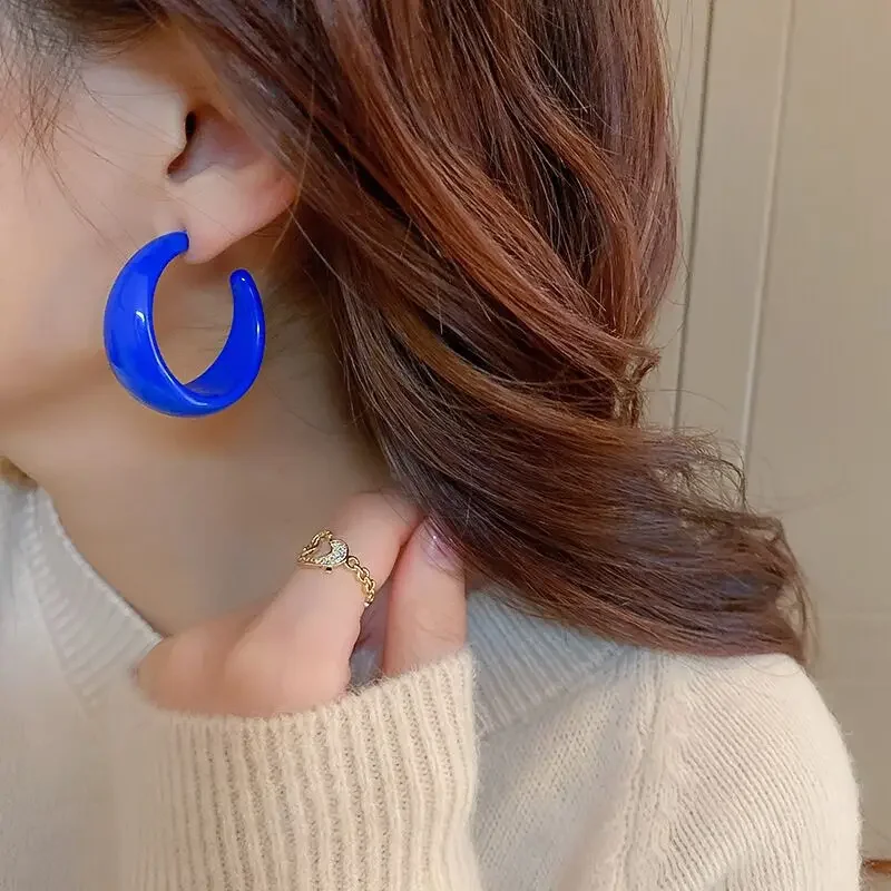 Náušnice C-Ring Candy náušnice Barokový štýl Dámske náušnice s kúzlom v štýle INS KPOP Dievča
