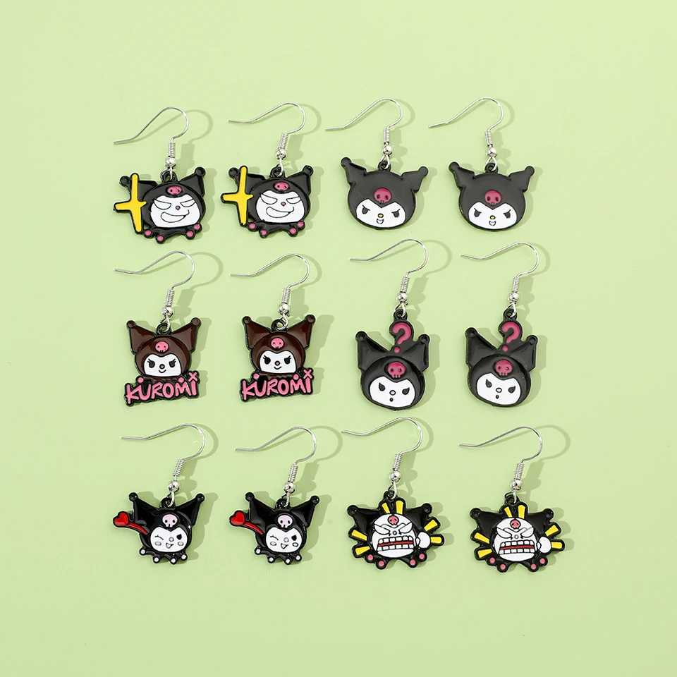 Náušnice Sanrio kuromi Stud Cute Dangle náušnice ušné doplnky Vianoce darček