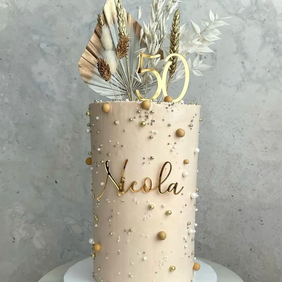 Názov tortu, názov kúzla a číslo Topper, prispôsobený názov Cake Decotion ， Detská narodeninová oslava torta Topper