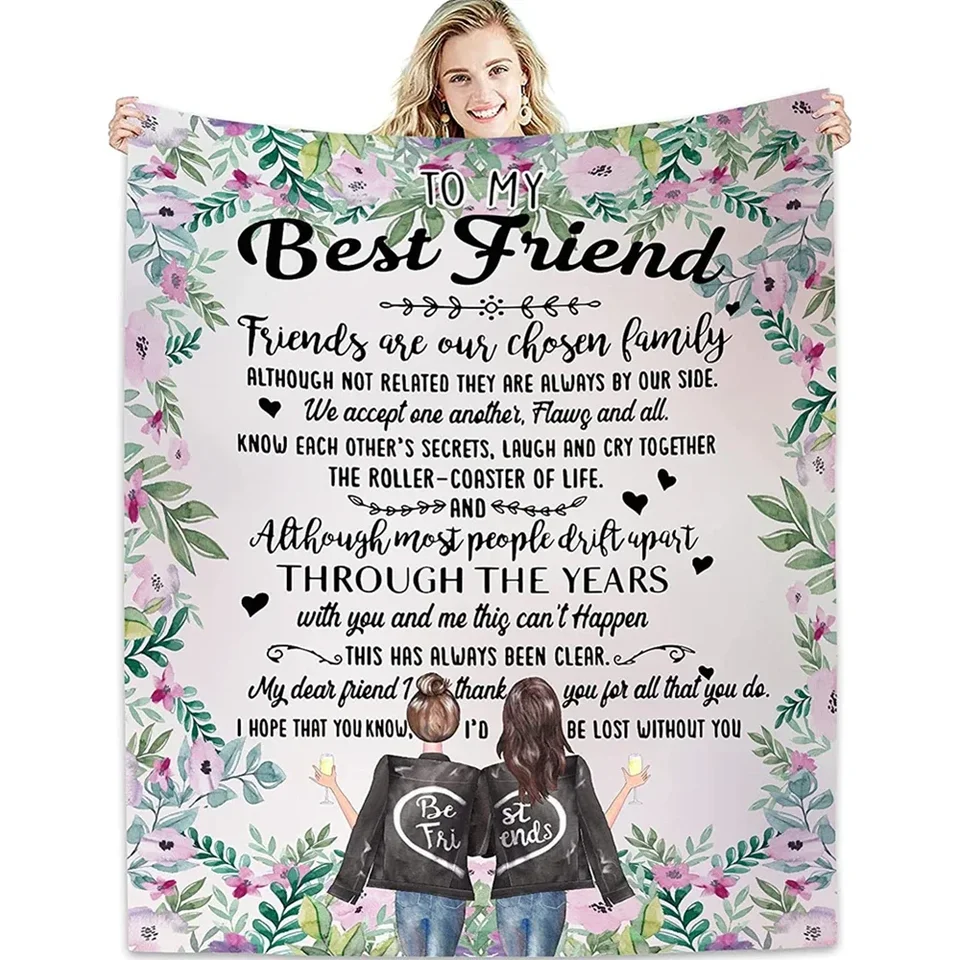 Názov vlastné najlepšie priateľky narodeniny darčeky pre ženy jedinečné darčeky pre priateľstvo pre ženské darčeky pre bestie fannel hádzanie prikrývky vianočné darčeky