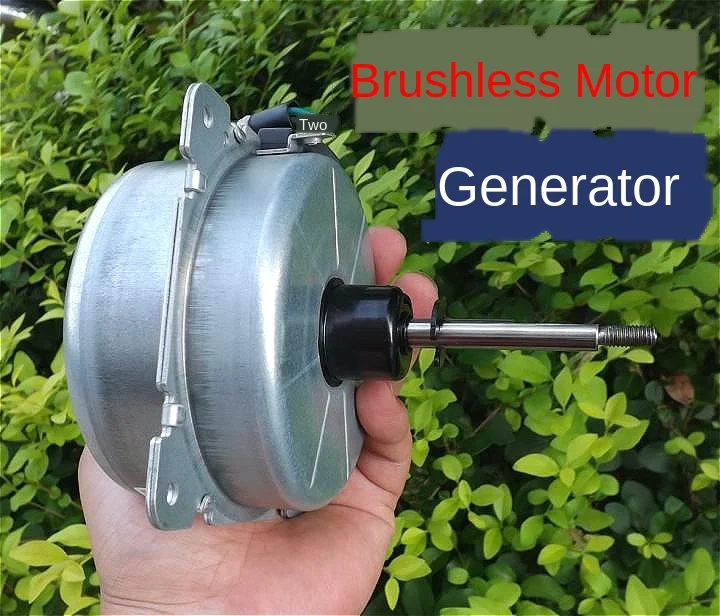 Nízkorýchlostná trojfázová permanentná magnet bez kefy bez kefy Generátor bez kefy + balast 200 W ručný hydraulický výkon 12v-300V
