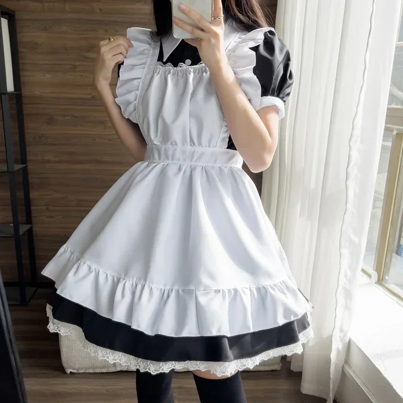 O cosplay sexy káva slúžku rola hre uniforma kawaii handriky pre lola dievča plus veľkosť cosplay slúžka Outmeant zvierací kostýmy s-5xl o