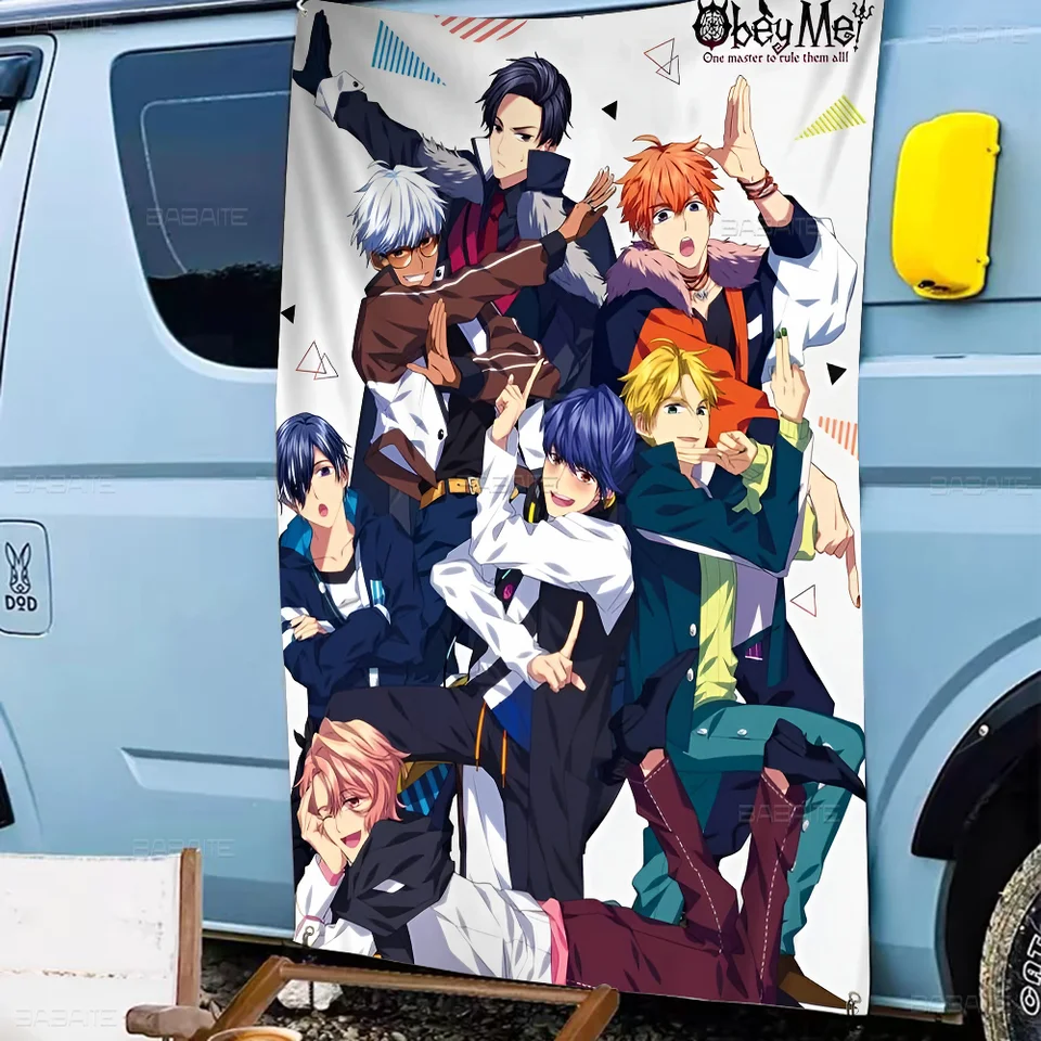 O-OBEY ME Anime Graf Vlajka pre obývaciu izbu Domov Dom