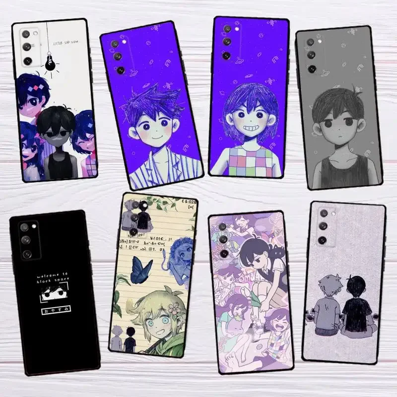 O-OMORI Game Puzder pre puzdro pre Samsungs23 S22 S21 S20 Ultra Pro S10 S30PLUS 20 Ultra Black Cover