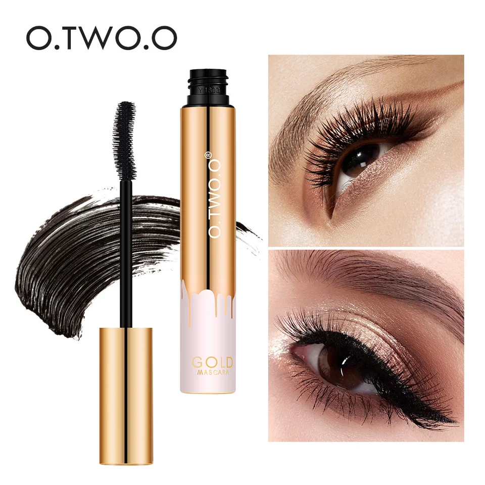 O.two.o 3D vlákno riasy hrubé predlžovanie riasenky dlhé čierne riasy predlžovacie očné riasy kefy kefou make-up pro-kozmetika