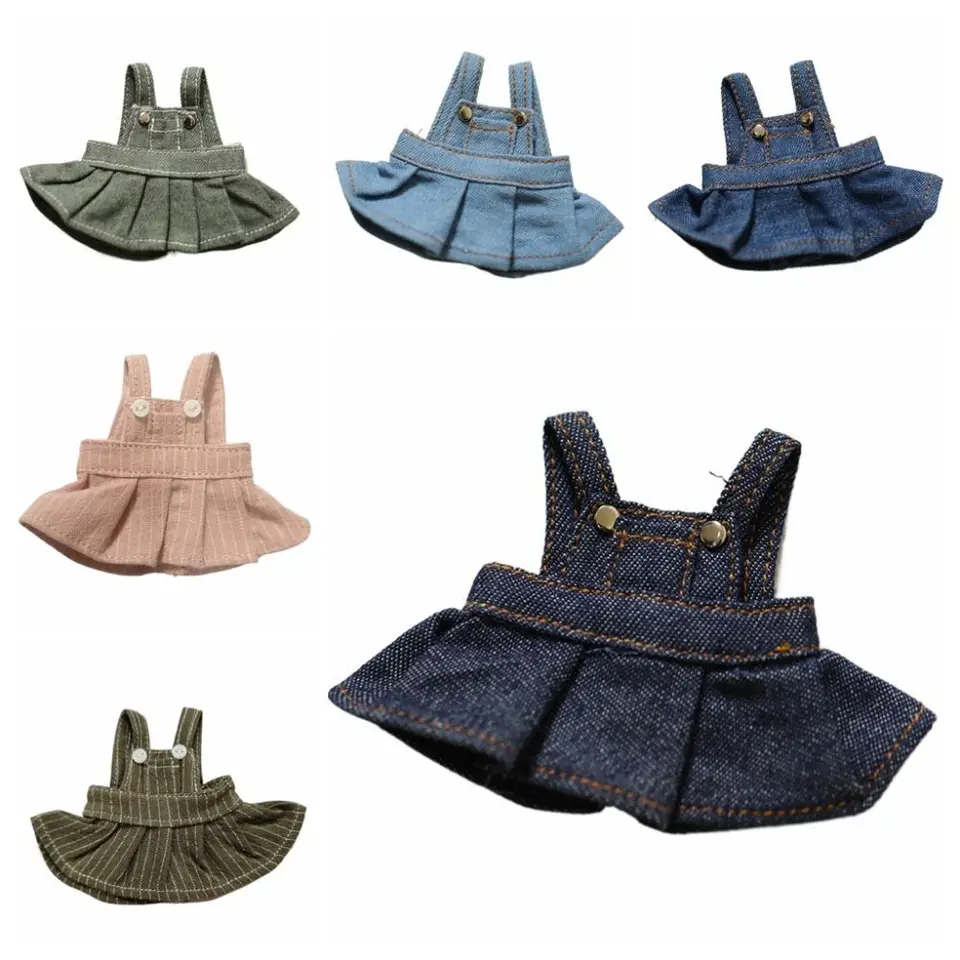 OB11 Doll Clothes módne džínsové podväzky sukne sukňové neformálne oblečenie pre 12 cm bábik