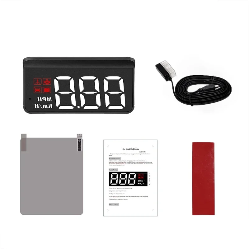 OBD GPS Car Truck Universal Head-Up Displej čelného skla displej HUD vedený projektor rýchlosť alarmu rýchlomer rýchlosť výstražného systému výstražného systému