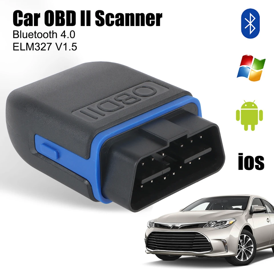 OBD2 skener Mini bezdrôtové Bluetooth 4.0 Diagnostický skener CODER Čítač pre iOS Android a Windows ELM327 V1.5 CAR OBD II