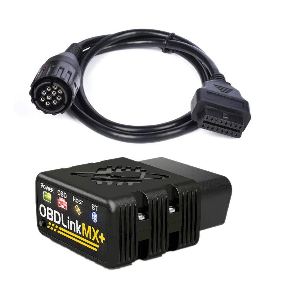 OBDLINK MX+ OBD2 Diagnostický skenovací nástroj pre iOS Android BimmerCode Bimmerlink s 10pin káblom