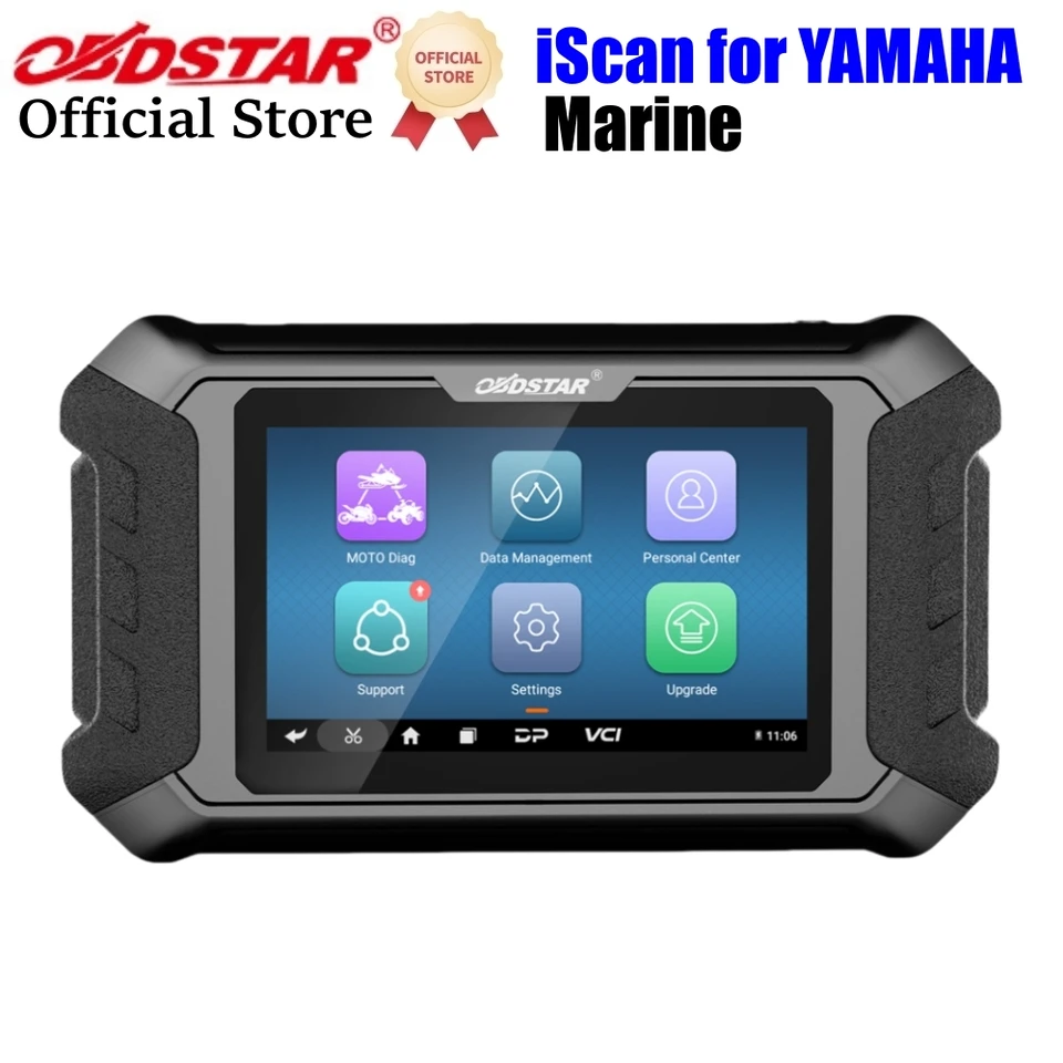 OBDstar Iscan pre Yamaha Marine Diagnostic Tablet Code Čítanie kódu vyčistenie dát Tok Test Action Action Test