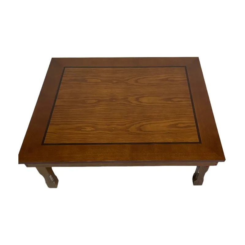 Obdĺžnik 90x75cm Kórejský konferenčný stolík skladacie nohy Ázijský starožitný štýl Obývacia izba Nábytok Podlaha tradičný jedálenský stôl drevo