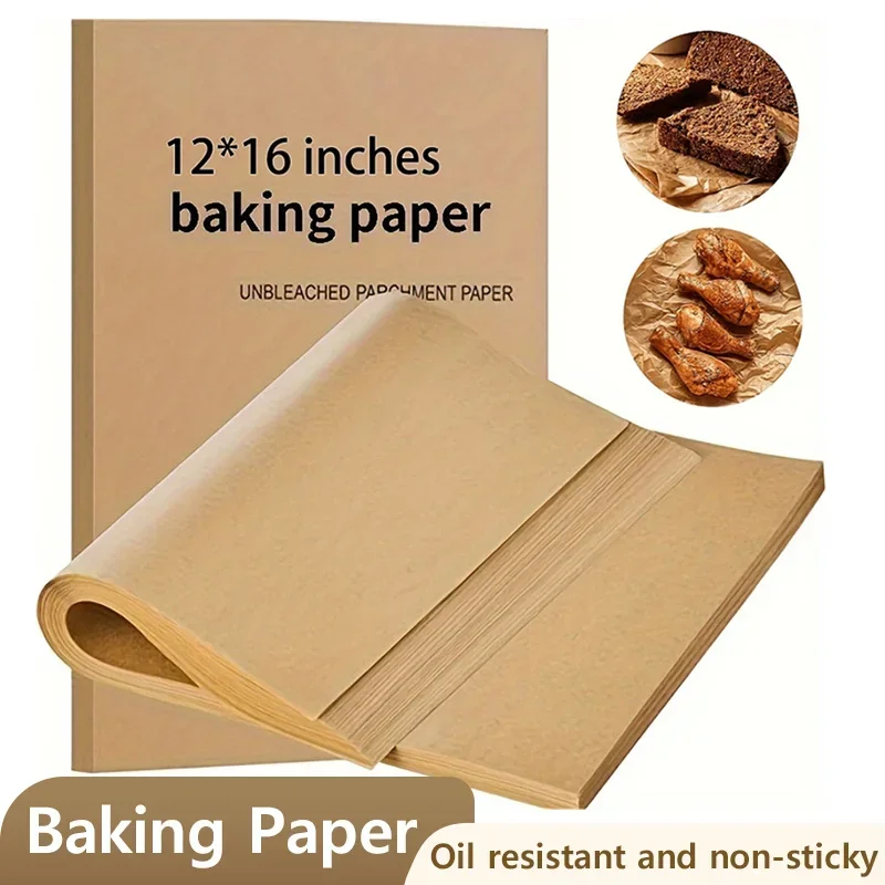 Obdĺžnikový pergamen papier na pečenie papier Silikónový olej na papier odolný voči papierovi papierom papier gril