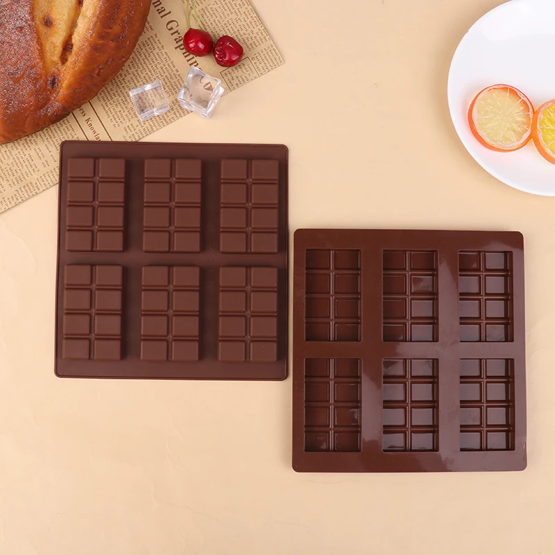 Obdĺžnikový silikónový pleseň DIY čokoládové cukrovinky rozbitie bielkoviny Engery Engery Fold vosk vosk tavenina bomba bomba Snack kuchyn