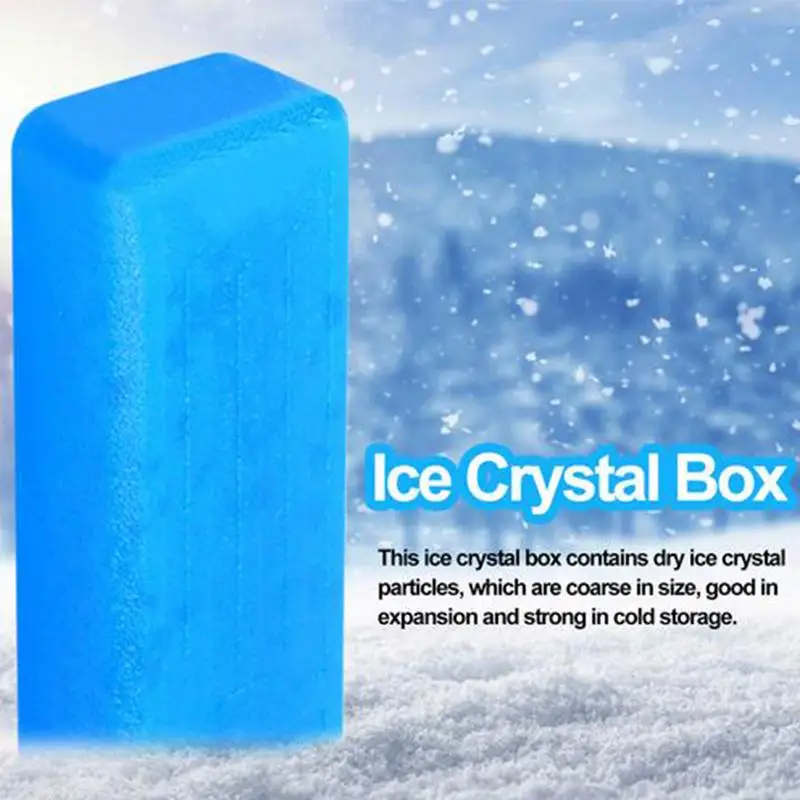 Obedový box obedu 350 ml ľadových balíkov klimatizačným klimatizáciou ICE Crystal Box Chladiaca taška mrazničko ľadové balenie Opätovne použiteľné LongLasting Chladiaca vrecko