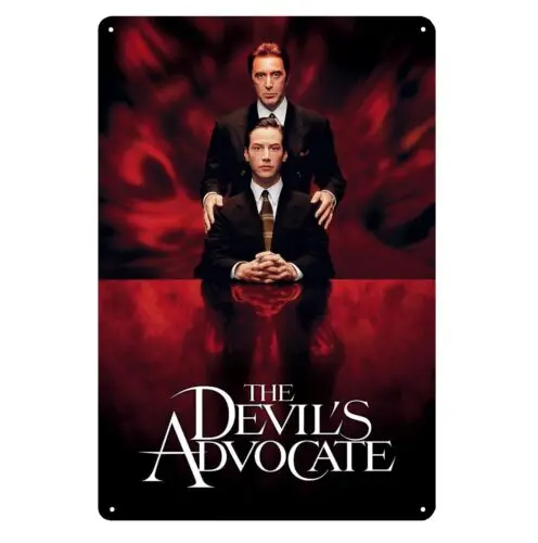 Obhajca diabla Al Pacino Movie Movie kovové plagáty Tin 20x30cm