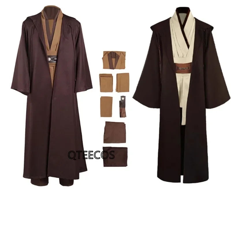 Obi Wan Kenobi Cosplay kostým hviezda a vojna Jedi rúž halloween outfits oblečenie Ženy Men Plus veľkosť 3xl