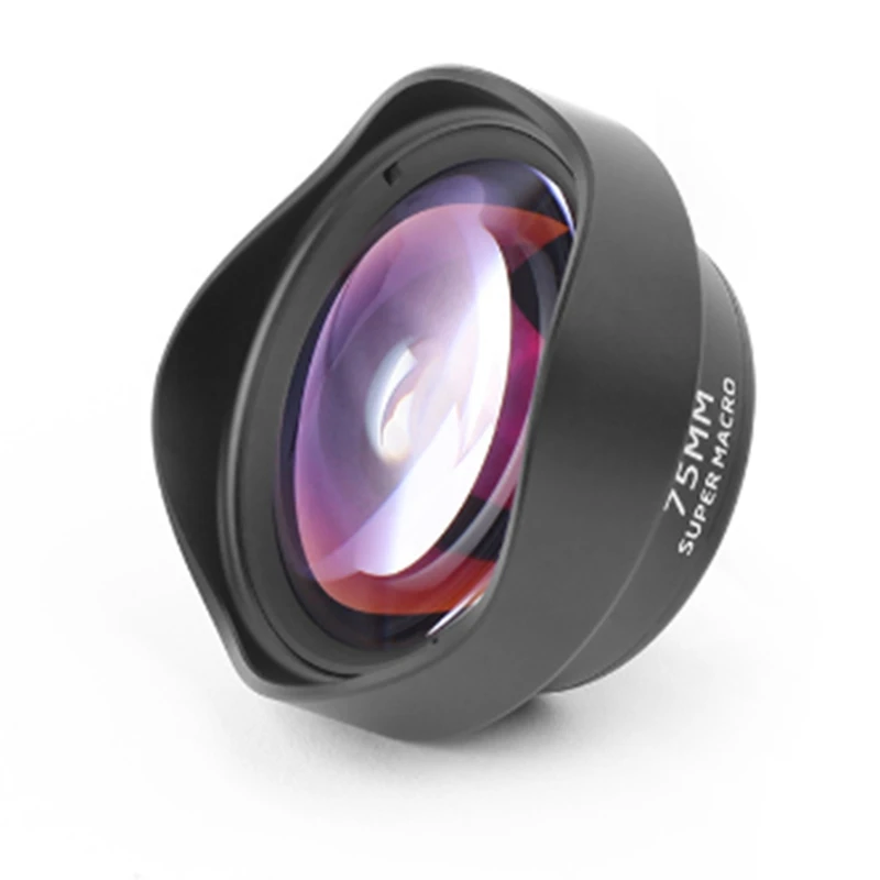 Objektív fotoaparátu telefónu 75 mm makro objektív HD DSLR Effect Clip-On pre iPhone 12 11 Pro Max Samsung S20 plus huawei