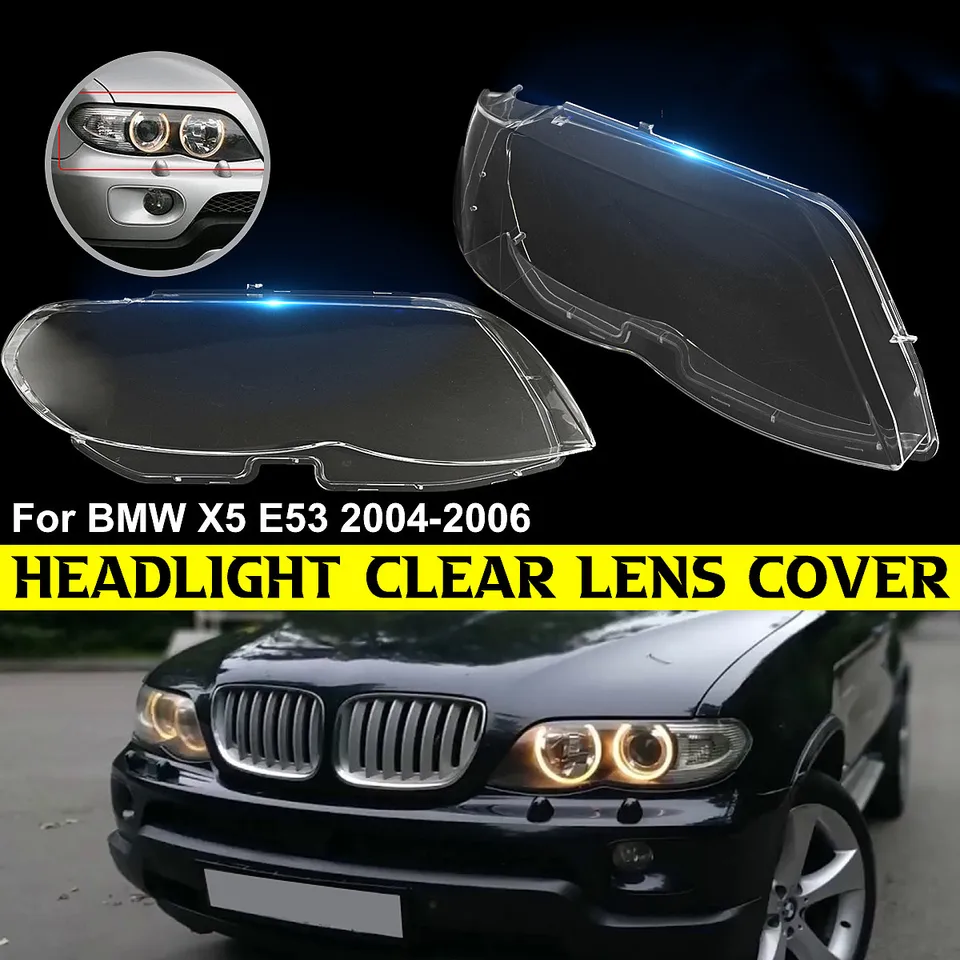 Objektív objektívu sklenená lampa na kryt lampy lampa pre lampa pre BMW X5 E53 2004 2005 2006