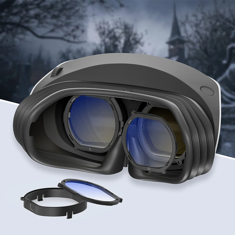 Objektív predpisu virtuálnej reality Anti Scratch Eye Ochrana šošovky Rýchly rozobraný rám pre príslušenstvo PS VR2