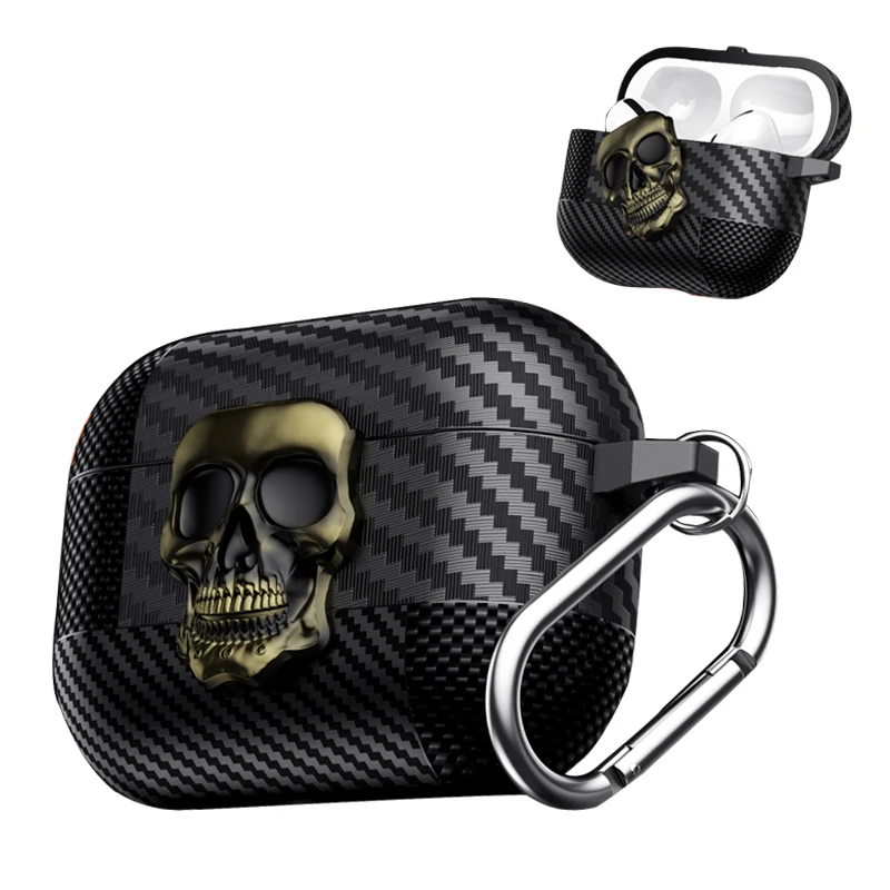 Oblek Sug Sumpl Series Series Puzdro pre AirPods 4 Magnetické slúchadlá pre AirPods Pro 2 3 2 1 Magnetické puzdro s háčikom
