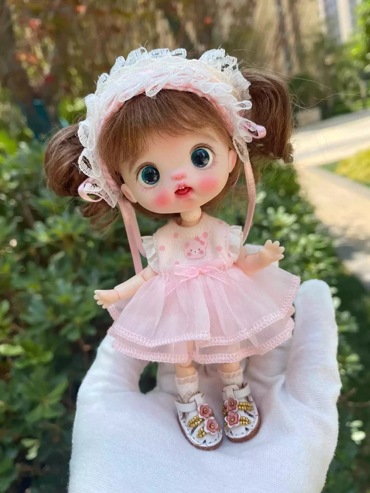 Oblečenie Dula Doll oblečenie ružovú modrú sukňu ob11 GSC Doll Adsessories