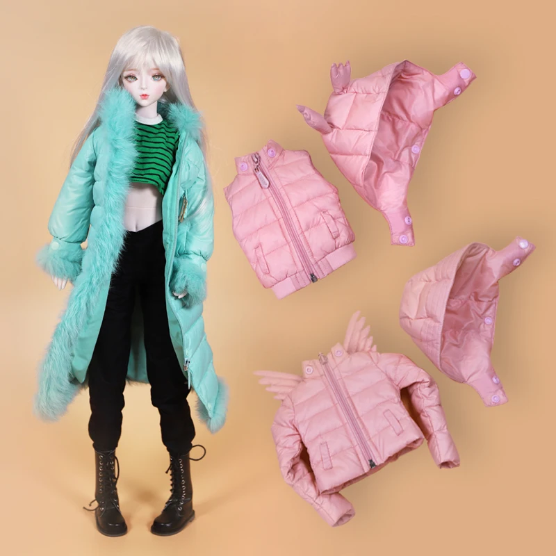 Oblečenie pre 1/3 bjd zimný kabát dole do dolu oblek pre anime dievčatá SD DBS Dream Fairy Doll