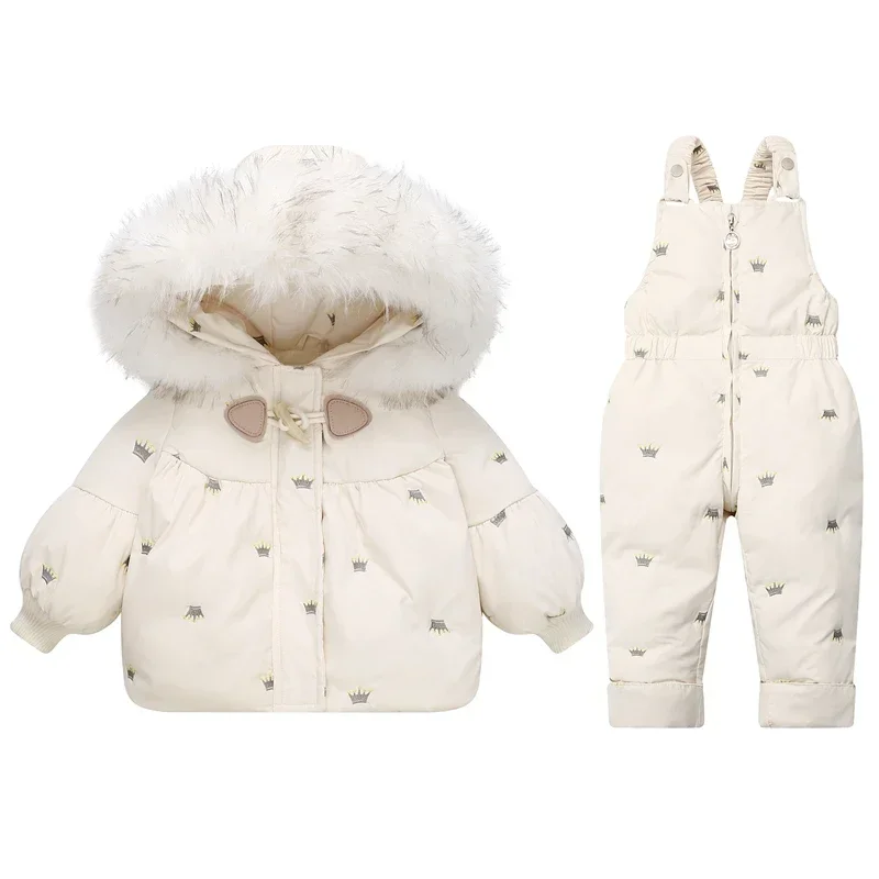 Oblečenie zimných detí súprava 2ks dievčenská down bunda 2023 NOVÉ SNOWSUIT CLOYPLES pre deti pre deti