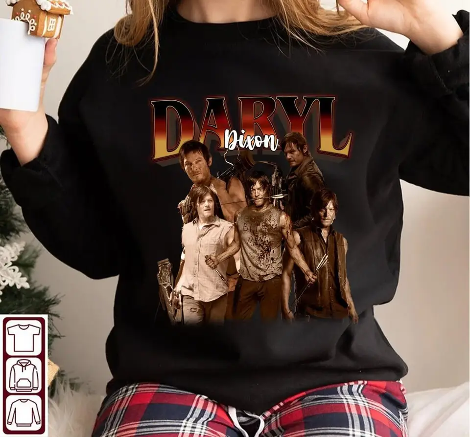 Obmedzené Daryl Dixon The Walking Dead Vintage Tričko Darček pre ženy a mužské unisexové tričko