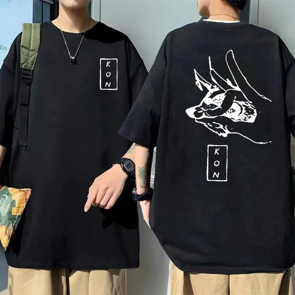 Obmedzený anime motorový reťazový píl Hayakawa Aki Fox Devil Kon tlač Tshirt Men Soft 100_ bavlnené tričká Men Dám
