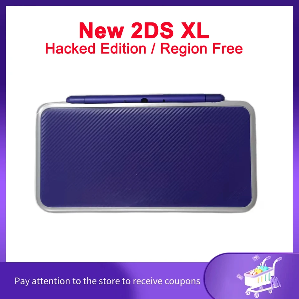 Obnovená nová herná konzola 2DS XL na sklade! Hacked Edition / región zadarmo / originálna základná doska / ZDARMA 2DS / 3DS Game Library