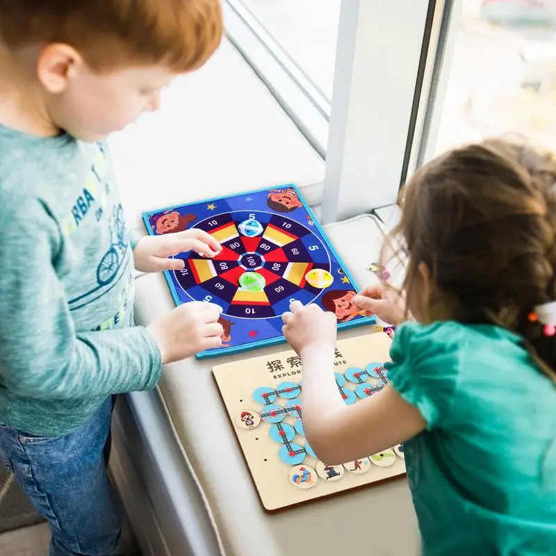 Obojstranná doska Dart Board Fun Board Games for Kids vzrušujúce vonkajšie hry obojstranná DART Board na narodeniny vianočný nový rok