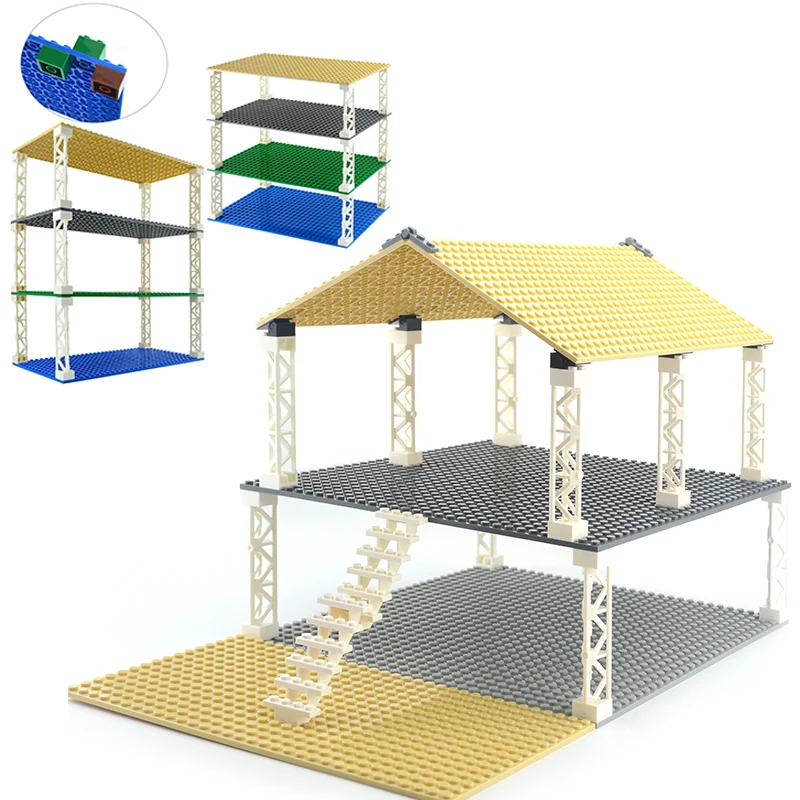 Obojstranná základná doska 32*32 32*16 bodiek Klasické tehly Basaplates Building Blocks 32x32 32x16 DOTS KONKULÁCIE HOLY Hračky